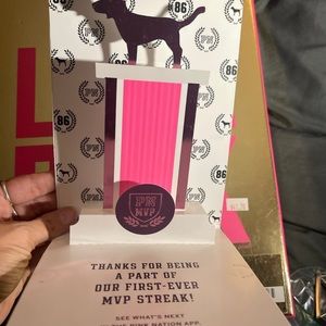 Vintage Victoria’s Secret pink Pop up trophy